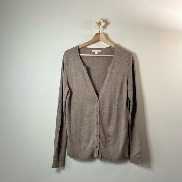 New York & Company Beige Button-Up Cardigan - Picture 7 of 7